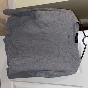 Forever 21 Grey Cropped Long Sleeve